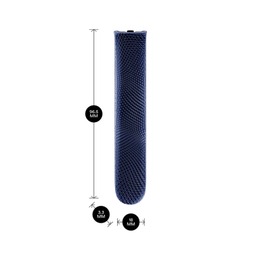 AURA Front Panel Navy Blue Patterned