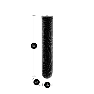 AURA Front Panel Jet Black Patterned
