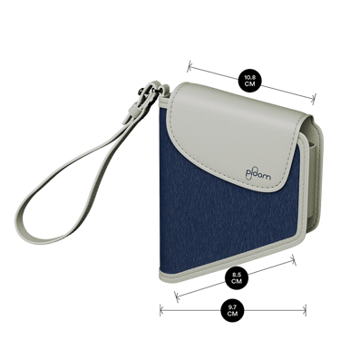 AURA Duo Carry Case Blue Silver