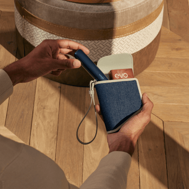 AURA Duo Carry Case Blue Silver