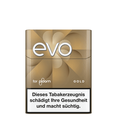 Packung mit EVO Gold Tabaksticks für Ploom