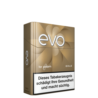 Packung mit EVO Gold Tabaksticks für Ploom