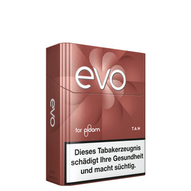 Packung mit EVO Tan Tabaksticks für Ploom