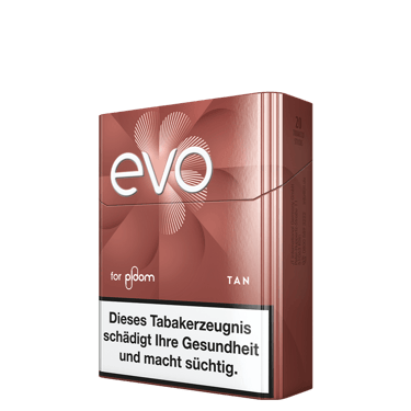 Packung mit EVO Tan Tabaksticks für Ploom