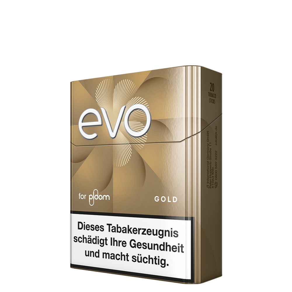 Packung mit EVO Gold Tabaksticks für Ploom