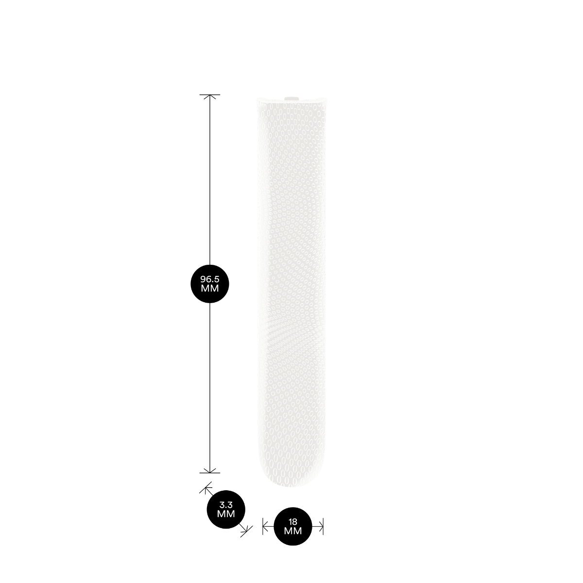 AURA Front Panel Glacier White Patterned