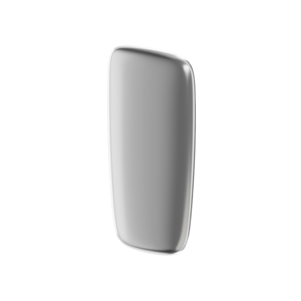 Ploom X Advanced Front Panel Silver von rechts
