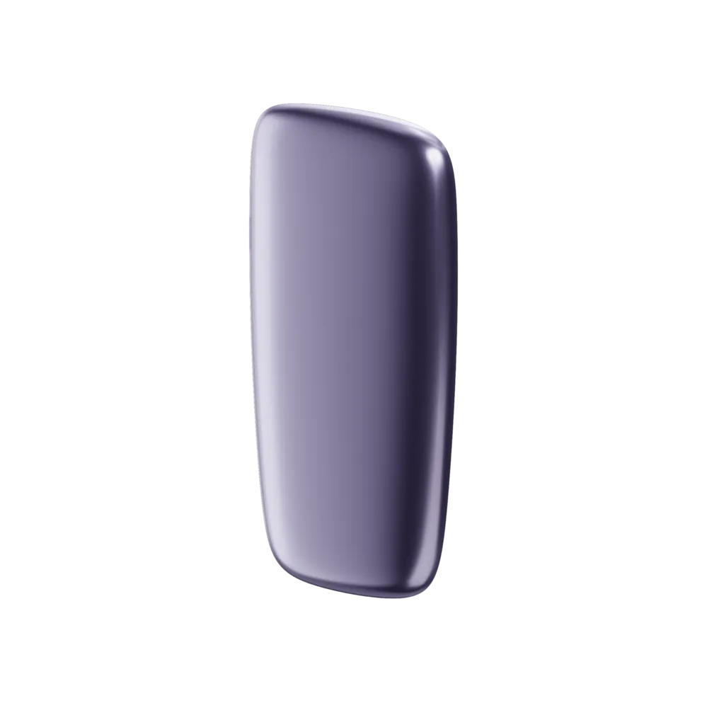 Ploom X Advanced Front Panel Lavender von vorne - seitlich
